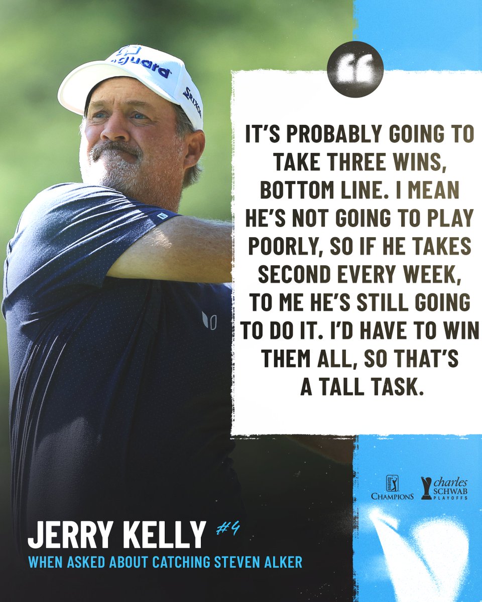 Up for the challenge 💪

@JerryKelly13PGA knows what he has to do to win the Schwab Cup.