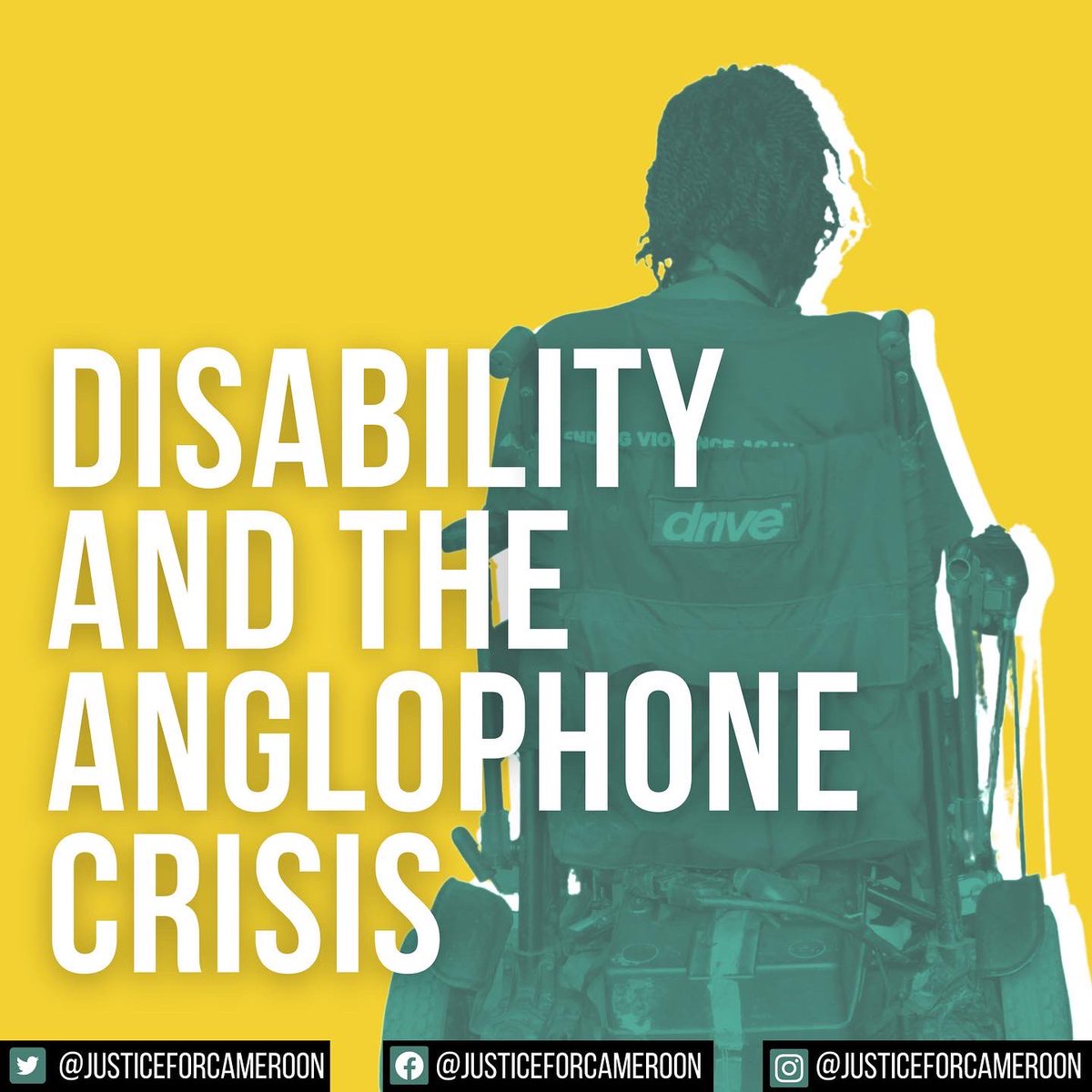 justicecameroon's tweet photo. Cameroonians with disabilities have been the hit hardest by the effects if the Anglophone Crisis but yet often receive the least support. This post dives into how the anglophone crisis as impacted people with disabilities. [thread] https://t.co/R1SEO6y1Te