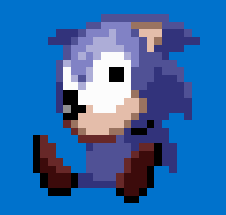 AudioReam on X: This is just an Ordinary Pixel Art of Sonic in