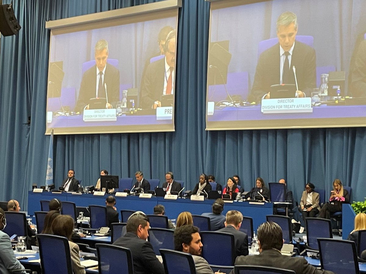 Last day of #UNTOC #COP11: Switzerland remains committed to human rights and the involvement and contribution of civil society in the fight against transnational organized crime! 🇨🇭