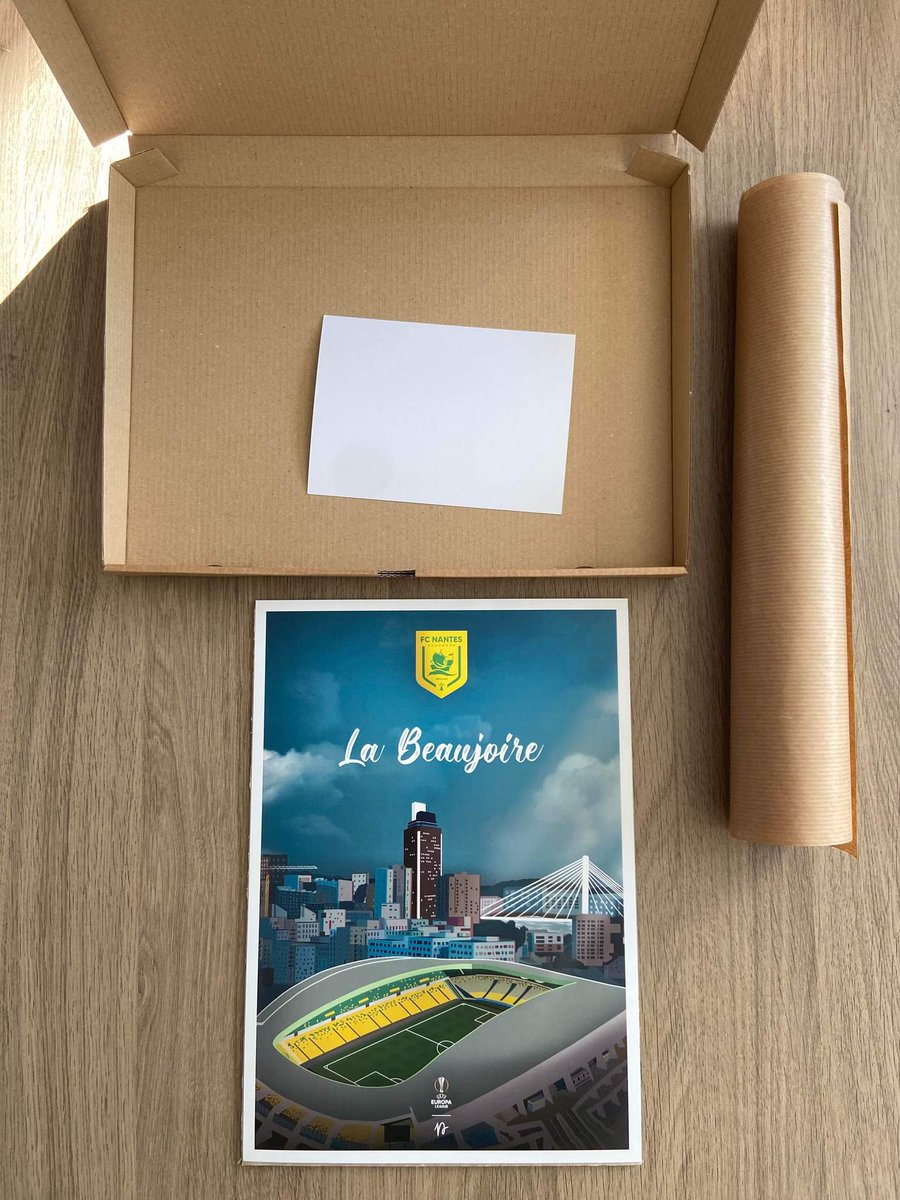 n165company's tweet photo. ✉️ Nouvelle session aujourd'hui.

Un cadeau pour un proche ? 🎁 Une envie de déco locale ? 🖼️

Il y a au moins 165 raisons d'avoir son affiche "la Beaujoire"! 😇

#FCNantes | #LaBeaujoire https://t.co/tDYXS4ryJN