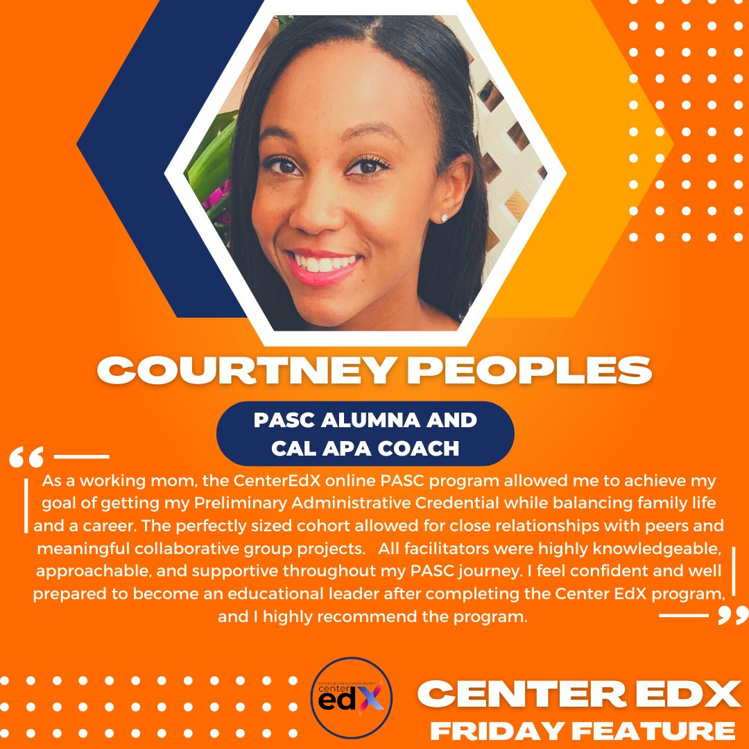 #FridayFeature - Meet Courtney! As a recent alumna, she continues to be a part of <a href="/LVCenterEdX/">LVUSD Center for Educational Excellence</a> as one of our CalAPA Coaches. Thank you, Courtney for all you do to support our candidates!
