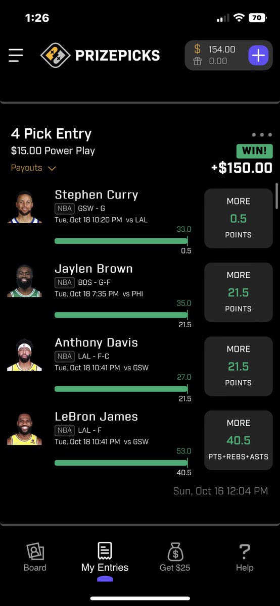 FTxking7's tweet photo. @SJSlips Could I join the discord for prizepicks? These are the two I’ve hit on since the season https://t.co/ar2MYwkdUG