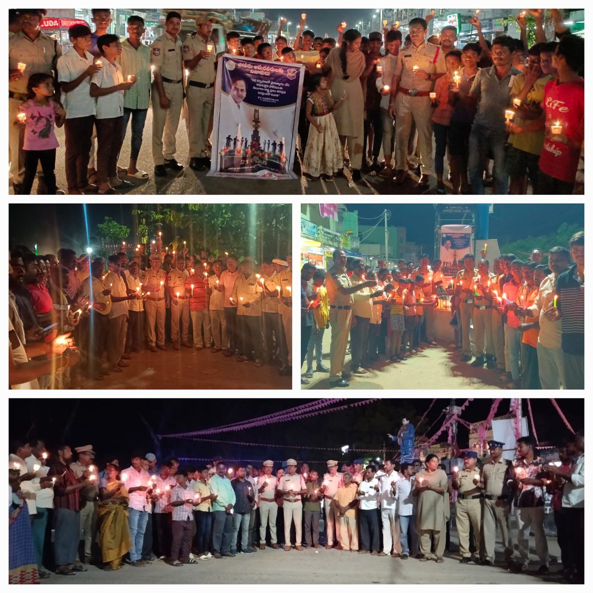 MAHABUBABAD DISTRICT POLICE (@mhbdpolice) on Twitter photo In view of #PoliceCommemorationDay, Organised #CandleRally in the limits of all #PoliceStations across the district in remembrance of the #SupremeSacrifice made by the #PoliceMartyrs.
<a href="/TelanganaDGP/">DGP TELANGANA POLICE</a> <a href="/TelanganaCOPs/">Telangana Police</a>
<a href="/TelanganaCMO/">Telangana CMO</a> <a href="/Collector_MBD/">Collector Mahabubabad</a> <a href="/spmahabubabad/">SP MAHABUBABAD</a> <a href="/AclbMahabubabad/">Additional Collector (Local Bodies)</a> In view of #PoliceCommemorationDay, Organised #CandleRally in the limits of all #PoliceStations across the district in remembrance of the #SupremeSacrifice made by the #PoliceMartyrs.
<a href="/TelanganaDGP/">DGP TELANGANA POLICE</a> <a href="/TelanganaCOPs/">Telangana Police</a>
<a href="/TelanganaCMO/">Telangana CMO</a> <a href="/Collector_MBD/">Collector Mahabubabad</a> <a href="/spmahabubabad/">SP MAHABUBABAD</a> <a href="/AclbMahabubabad/">Additional Collector (Local Bodies)</a>