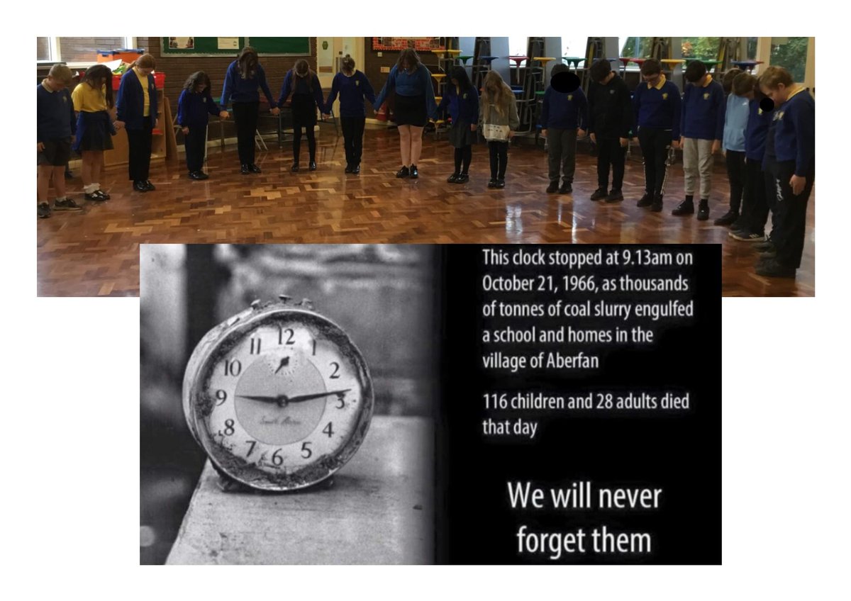 Remembering Aberfan today- Year 6 pupils said: 'It's important to remember so no-one forgets.' 'It's important to make sure that it doesn't happen again.' @CymraegCampus #Aberfan