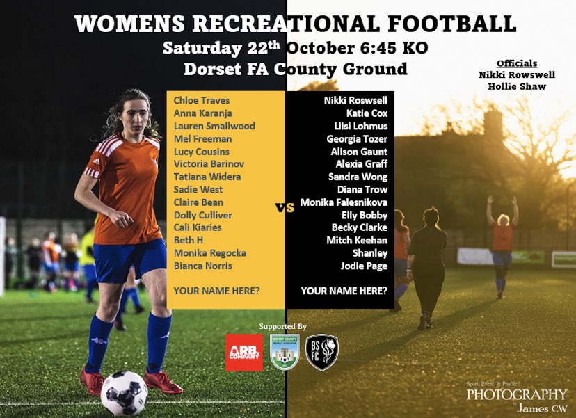 Always a fun night. Players playing that we haven’t seen in years mixed with the regulars and the newbees 

<a href="/DorsetCFA/">Dorset County Football Association</a> 

#womensfootball