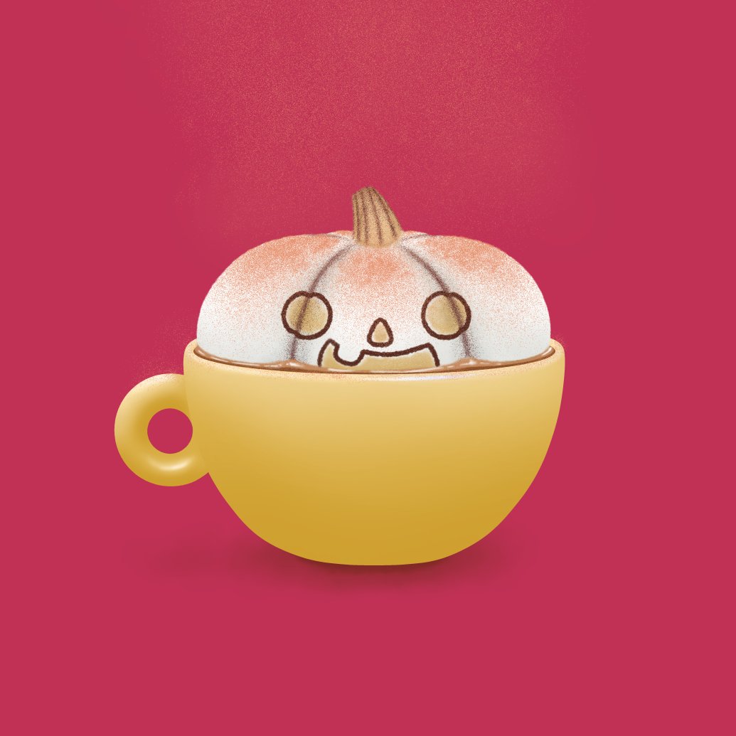 A cappumpkccino for #colour_collective. Not the best pun I've ever come up with. #pumpkin

#pumpkinseason #cappuccino #coffee #illustration