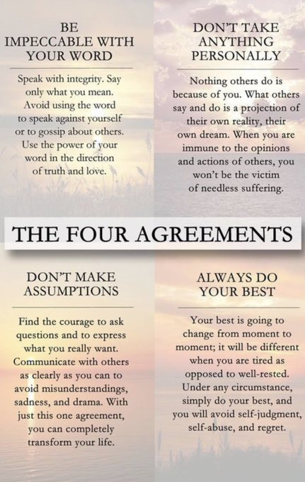 The four agreements&hellip; https://t.co/sBEU1ZjvCe<a href="/tag/ralfenanonima"class="tags"><span>#ralfenanonima</span></a>