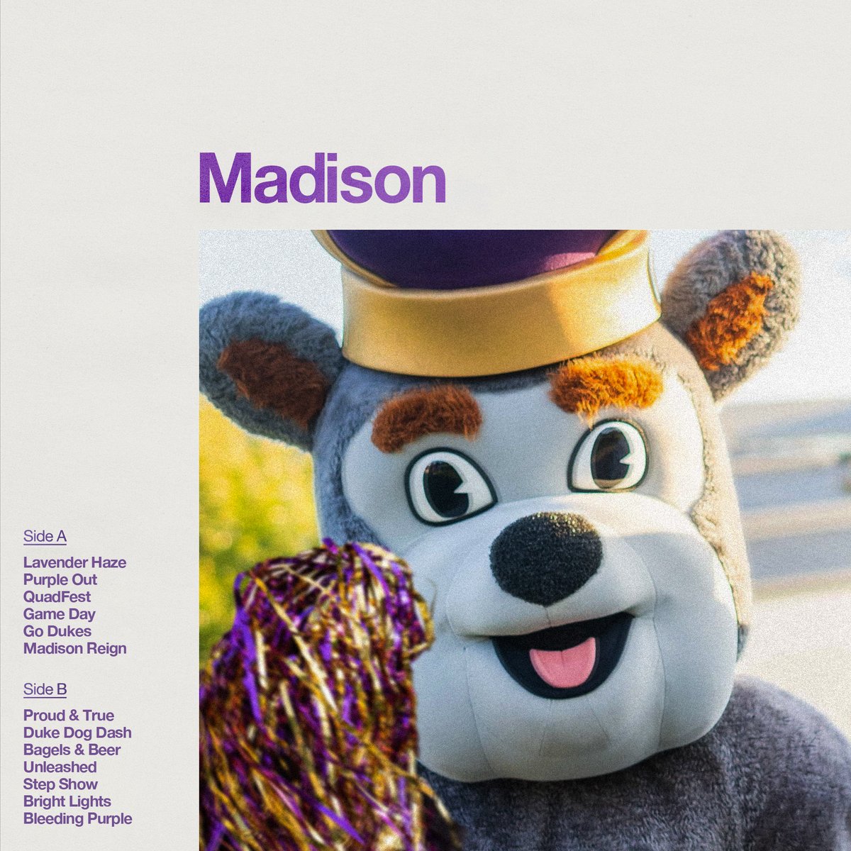 JMU's tweet photo. Meet us at Madison.💜 #JMUHomecoming

#GoDukes #TaylorSwiftMidnights https://t.co/YJADaK8ttA