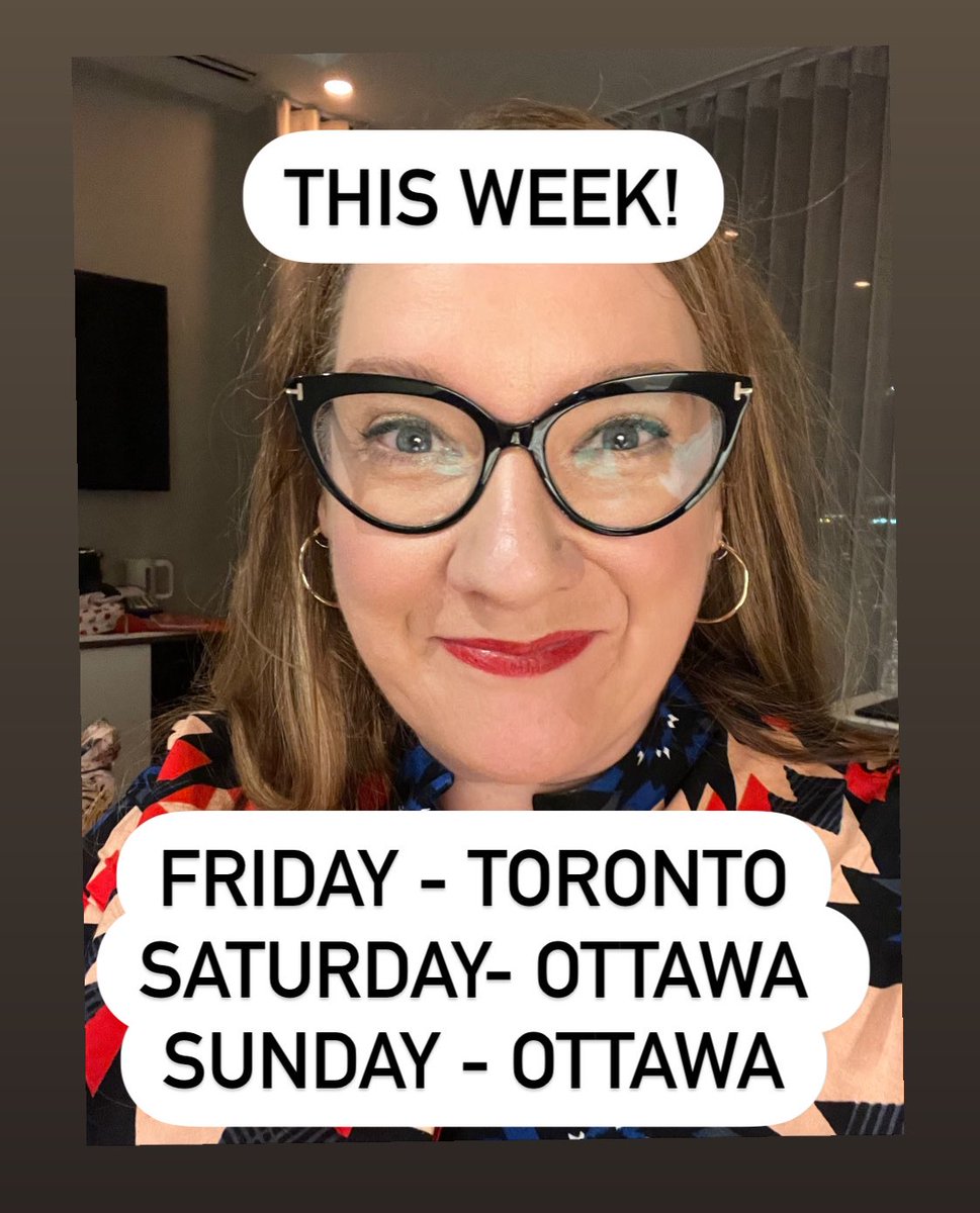 Sarah Millican on Twitter "Who’s coming to see me this week? I’m in