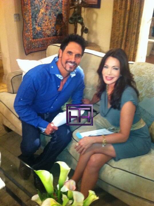 CtheHuntress's tweet photo. #BoldandBeautiful Memorabilia Set side Photo shoots #HunterTylo  #RonnMoss #KatherineKellyLang #DonDiamond 📸 credit B&amp;B https://t.co/be6ytYS0Zc