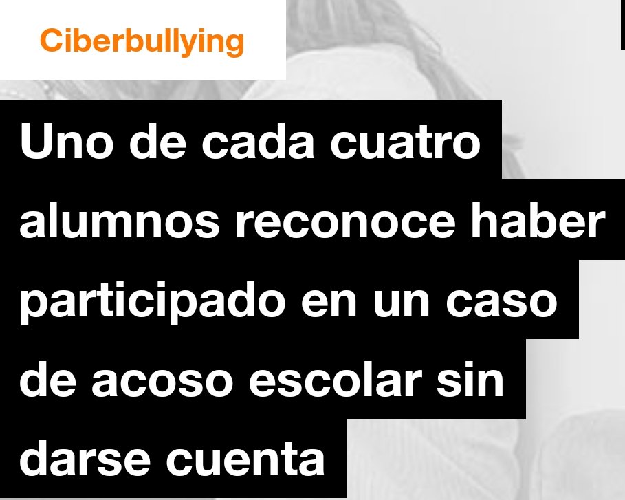 e_educadores's tweet photo. "Uno de cada cuatro alumnos reconoce haber participado en un caso de acoso escolar sin darse cuenta"

¿Sin darse cuenta? ¿Quiere decir sin un criterio correcto para usar el móvil, o sin la madurez necesaria?
 https://t.co/p2fKwhf8pV @uestudio_es https://t.co/dLcIOdhe7l