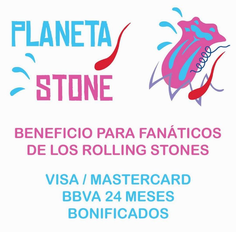 PlanetaStone's tweet photo. Atención fanáticos de los Rolling Stones, les compartimos esta información que nos envía BBVA, otorgando 24 meses de gastos bonificados en cuentas y tarjetas de crédito nuevas... 

Formulario para acceder al beneficio: https://t.co/5Nnj064XtE https://t.co/EcSz03Iwil