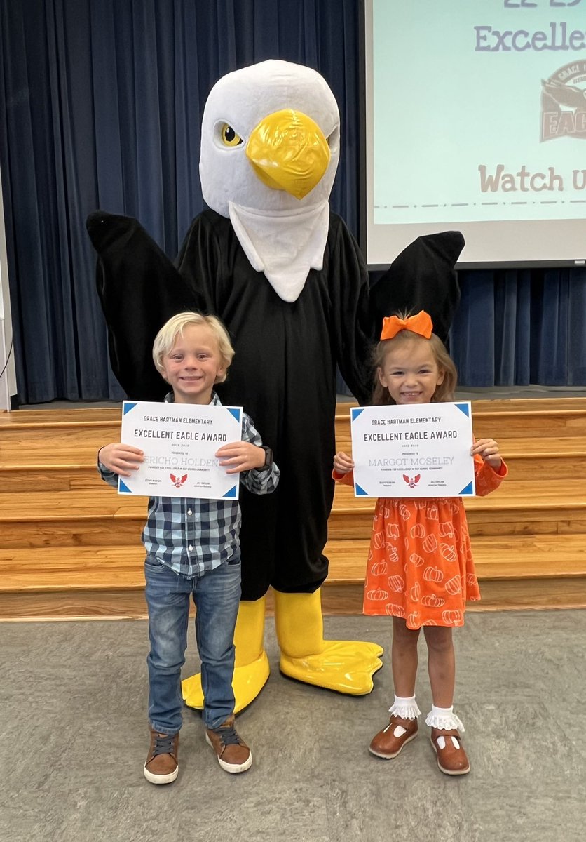 CourtneyHass1's tweet photo. Love celebrating these Excellent Eagles that always strive to do their best! 
Hartman Eagles…watch us soar! @gheagles  #iloverockwallisd https://t.co/sQVDewYgpF