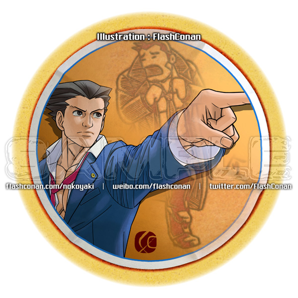 ResidentEvil_Q's tweet photo. #糸锯どら焼き Website of this series: https://t.co/lGYzEw3yes 😜#AceAttorney #逆転裁判 #成歩堂龍一 #PhoenixWright #muscle #bara #筋肉 https://t.co/uiYVaTmjka