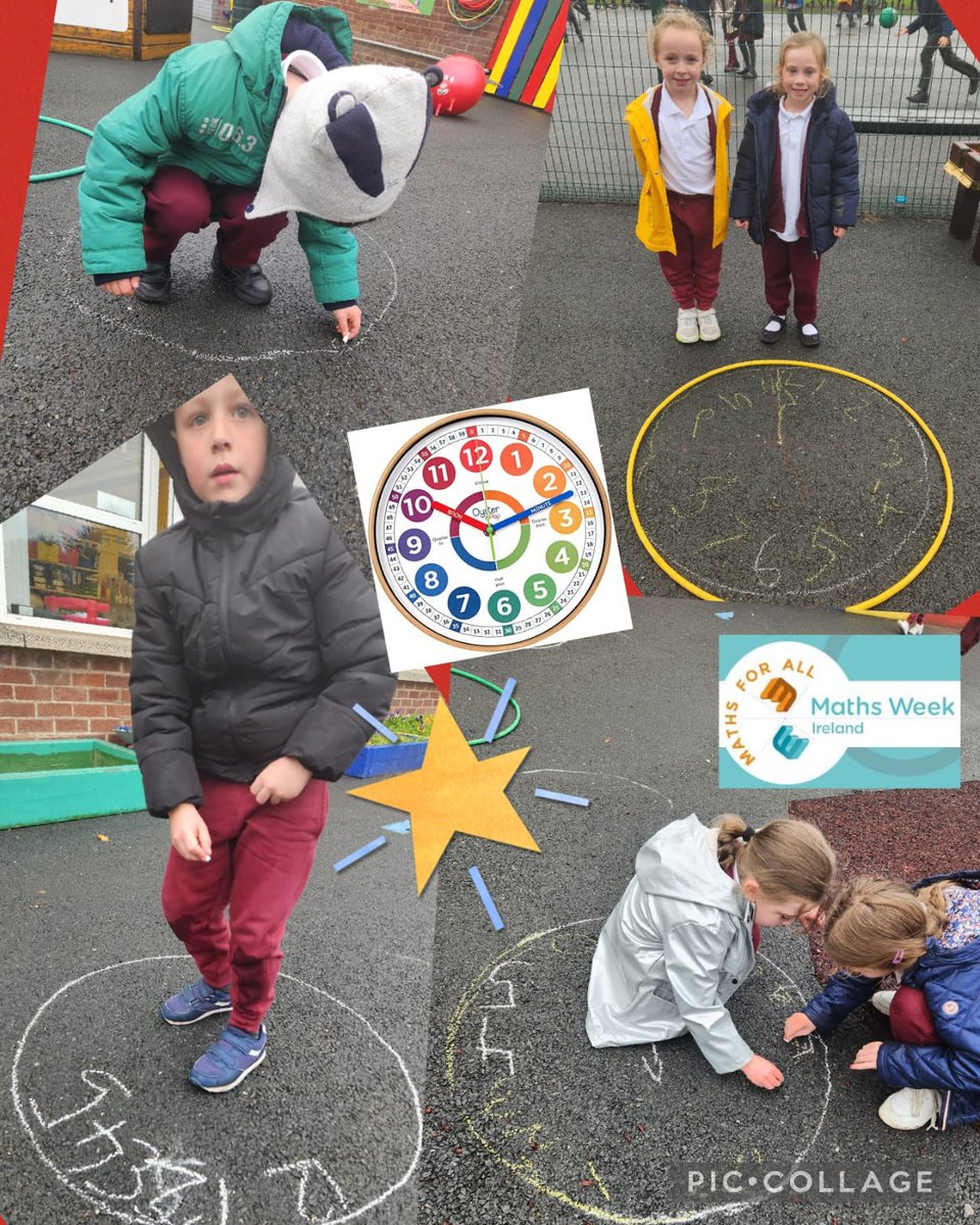 SaintMichaelsps's tweet image. These children have been learning to tell the time. They had great fun today creating clock faces in the playground using hoola hoops and chalk. a great way to end Maths Week. ⏰ @mathsweek #mathsweek2022 #IUseMaths @stmichaelspsb @seadeaners
