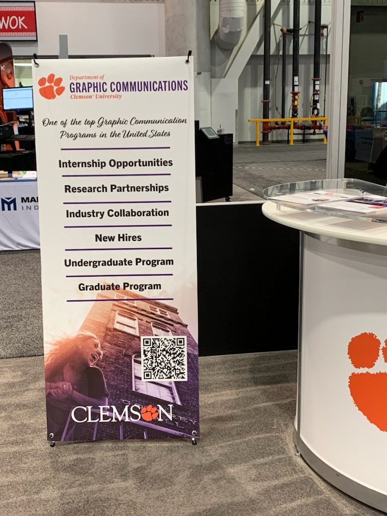 @ClemsonGC faculty and students are representing @PRINTINGUnited Expo in Las Vegas this week!