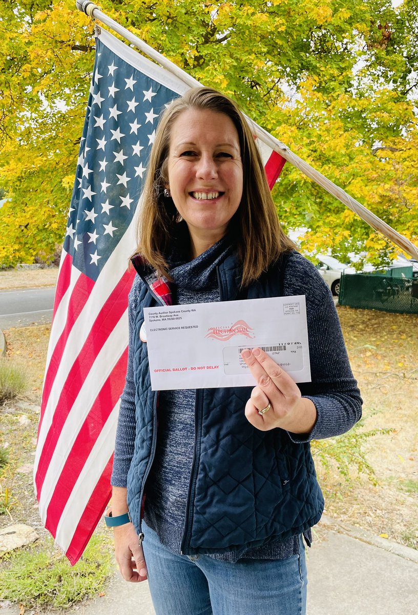 amberwaldref's tweet image. Did your ballot arrive yet? Mine did! Vote by Nov. 8th! Return by mail (no postage needed) or in a dropbox location. spokanecounty.org/187/Ballot-Dro…