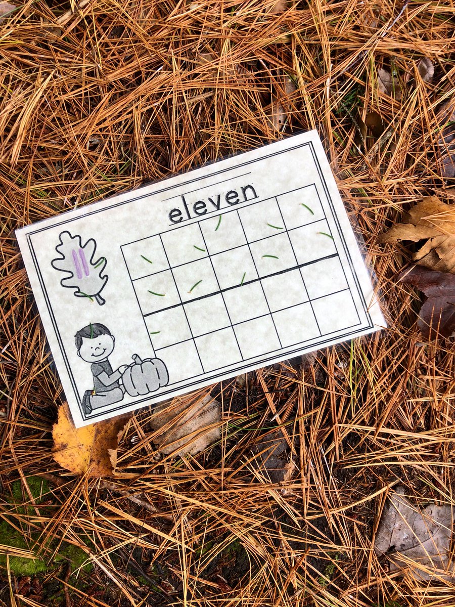 MsSinclair_Ed's tweet photo. Math Outdoors! Representing numbers using ten frames & loose parts from nature ! #ForestSchoolFriday #GetOutside #FreshAirLearning https://t.co/TUhZPWuRBO
