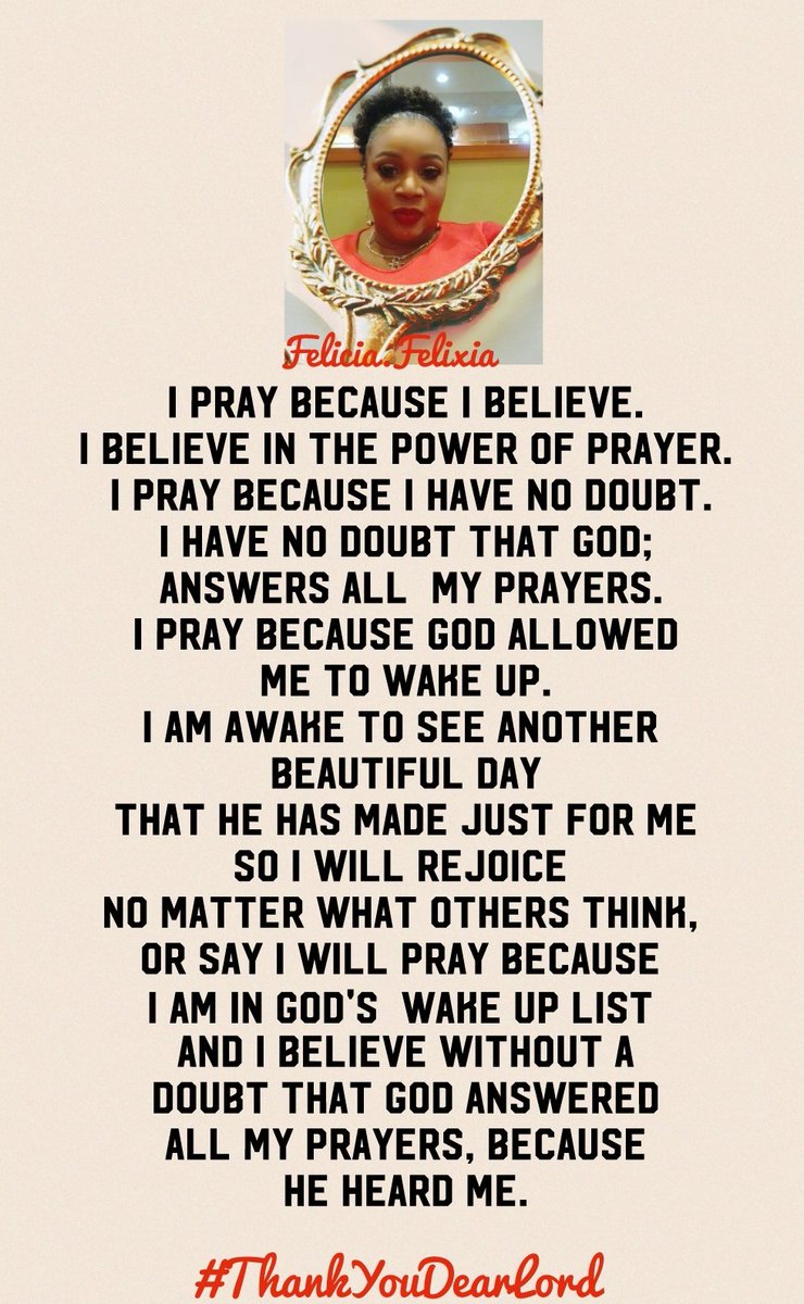 FeliciaPatVera's tweet photo. 🙏 Amen 🙏 Amen 
#ThankfulHeart 
#TYDL
#ForeverGrateful 
#FeliciaFelixia https://t.co/Ke35A7Wuic