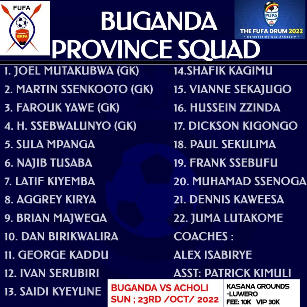 munakabanga1's tweet photo. BUGANDA VS ACHOLI this Sunday. #ACHOLI must fall . #Buganda #Bugandaprovince @MosesMagogo @KKariisa @Radio4UG https://t.co/19TScaRNnD