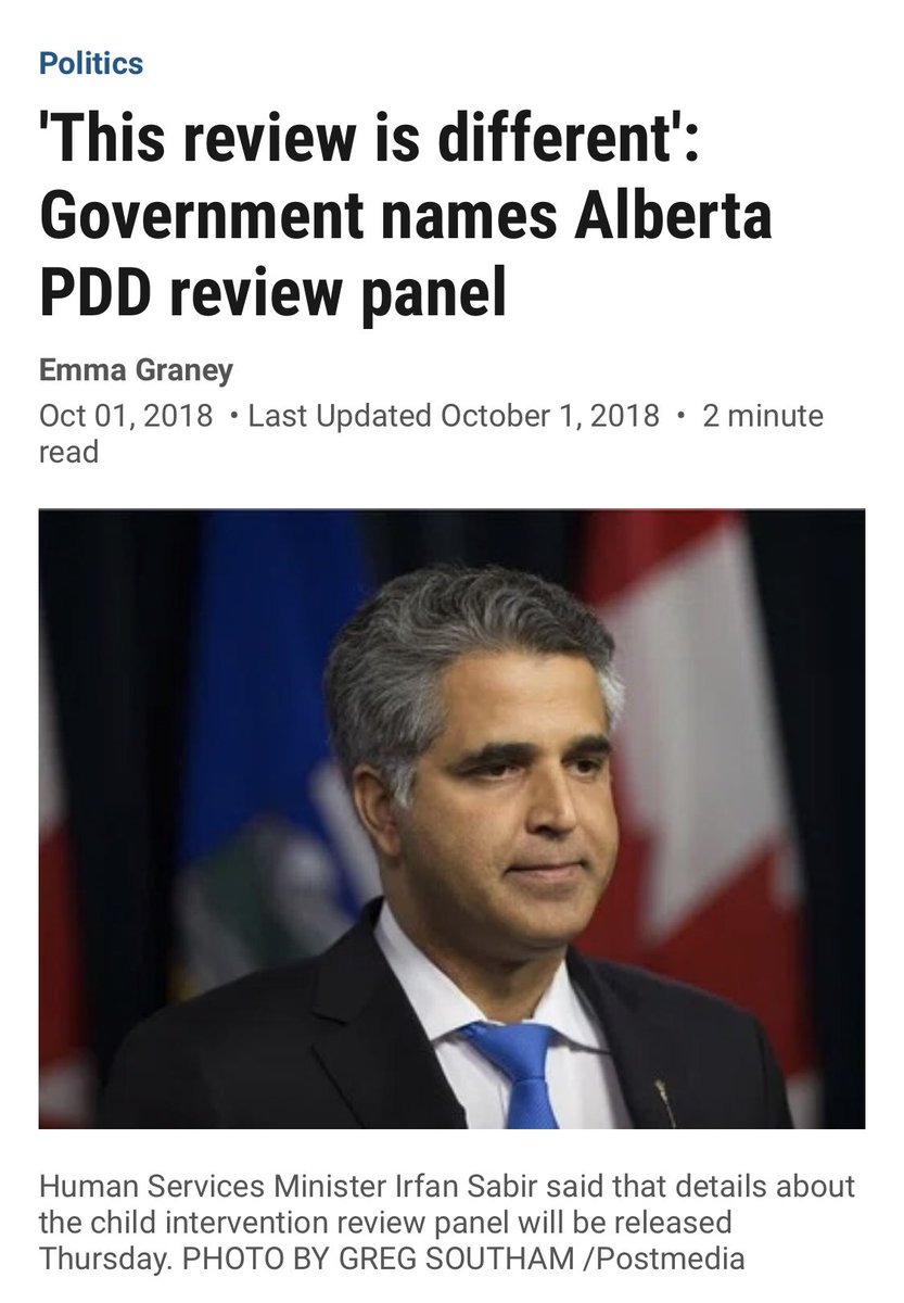 EdmABCanada's tweet photo. @RachelNotley @theToddHirsch Let’s hope his recommendations turn into an action. 
Your party has a nasty habit of wasting a lot money on consultations for recommendations only to never implement a single action. #PDDReview #FAIL #StaffingCrisis #Disability #AbPoli #AbLeg https://t.co/8sbK3pY3lf