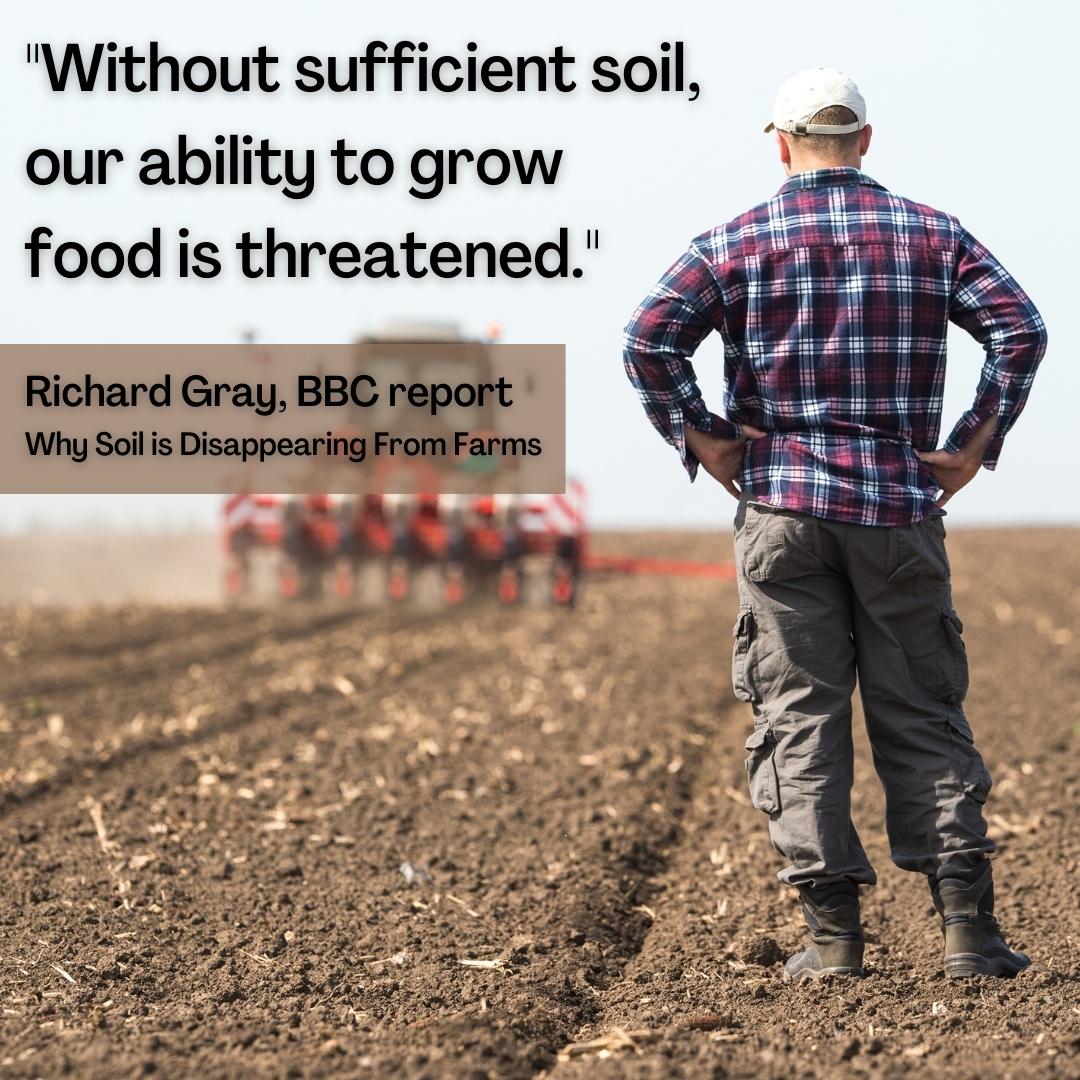 This BBC report is worth a share: bbc.in/3Tp88cL 

Our mission is to spread awareness about #soilhealth, inspiring readers to cultivate a love for the land, no matter how much of it they tend to. 

Like, comment and share to help us #savesoil for future generations!