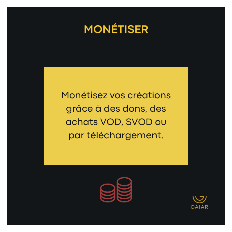 GaiarOfficial's tweet photo. Protéger, diffuser et monétiser, trois mots qui résonnent pour GAIAR.

Voici un aperçu de ce que vous pourrez mettre en oeuvre sur la plateforme pour arriver à faire résonner ces mots également.

#web3 #plateformedigitale #digitalplatform #medias #culture #gaiar https://t.co/4vhI9pnRjk