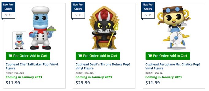 Preorder Now: Cuphead Pops! Chance at chase. #Ad #Cuphead . goo.gl/HmdhF4