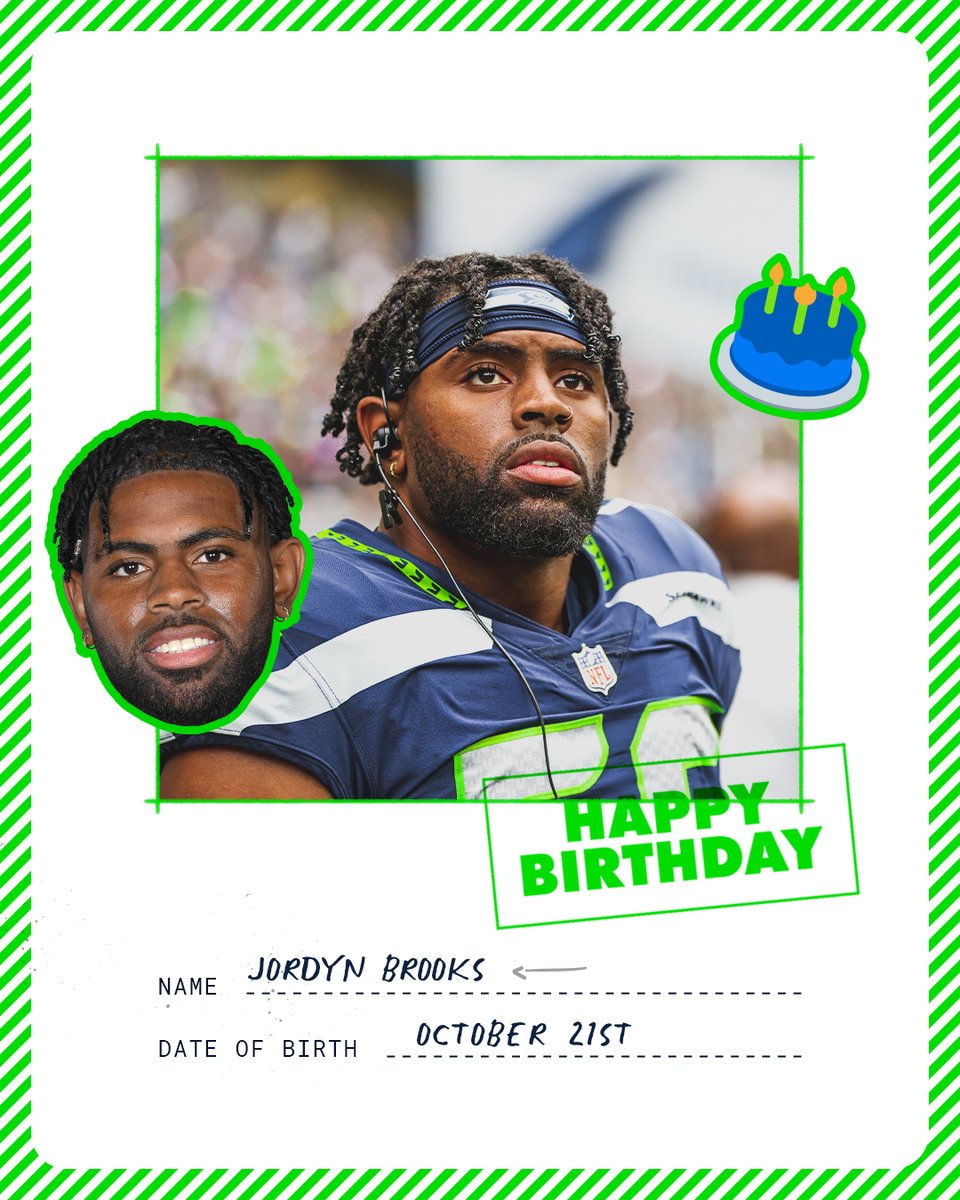 Seattle Seahawks on Twitter "Happy Birthday, Jordyn Brooks! 🎂"