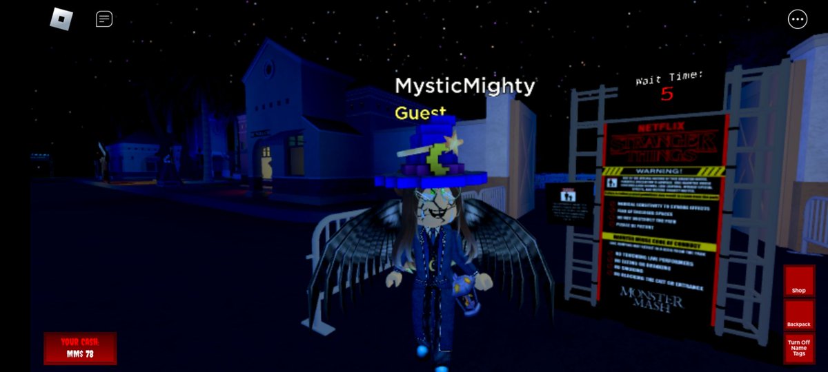 My favorite ride. I watched the show and so it was really fun to go through it 👍 #MonsterMashRoblox