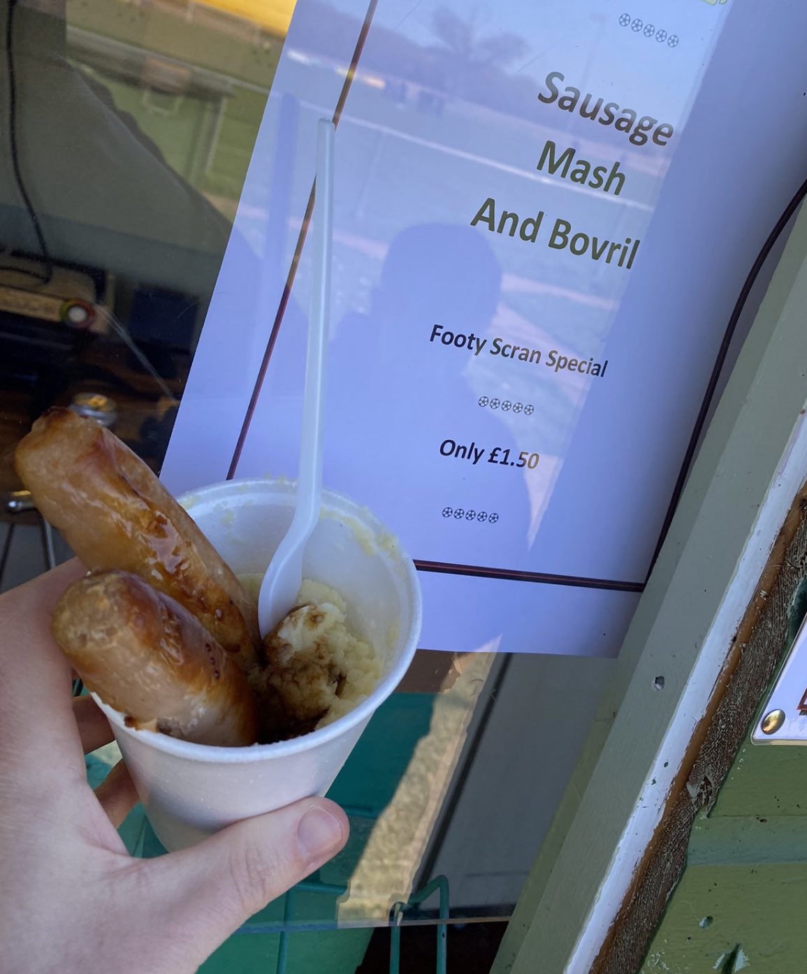 Footy Scran on Twitter "Bangers and mash with bovril at Holyport FC