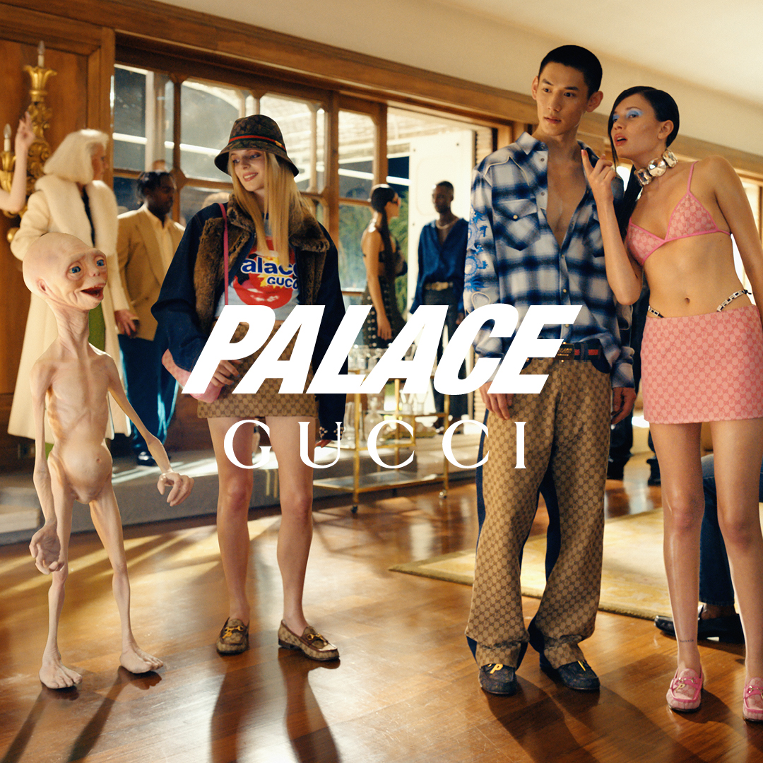 PALACE GUCCI HAS ENTERED LE CHAT DISCOVER THE PALACE GUCCI COLLECTION AVAILABLE NOW ON VAULT DISCOVER MORE on.gucci.com/PalaceGucci___ #PalaceGucci #PALACELONDON #AlessandroMichele #GucciVault