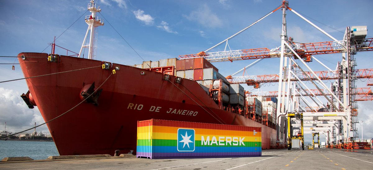 Maersk's tweet photo. Our Maersk Rainbow container has arrived at the Port of Tauranga in New Zealand! π
Learn more about diversity, equity and inclusion at Maersk here https://t.co/fR9SHyMf7s
#Diversiy #Equity #Inclusion #Culture #Inclusionalltheway #Maersk https://t.co/ZWDQWmF9l5