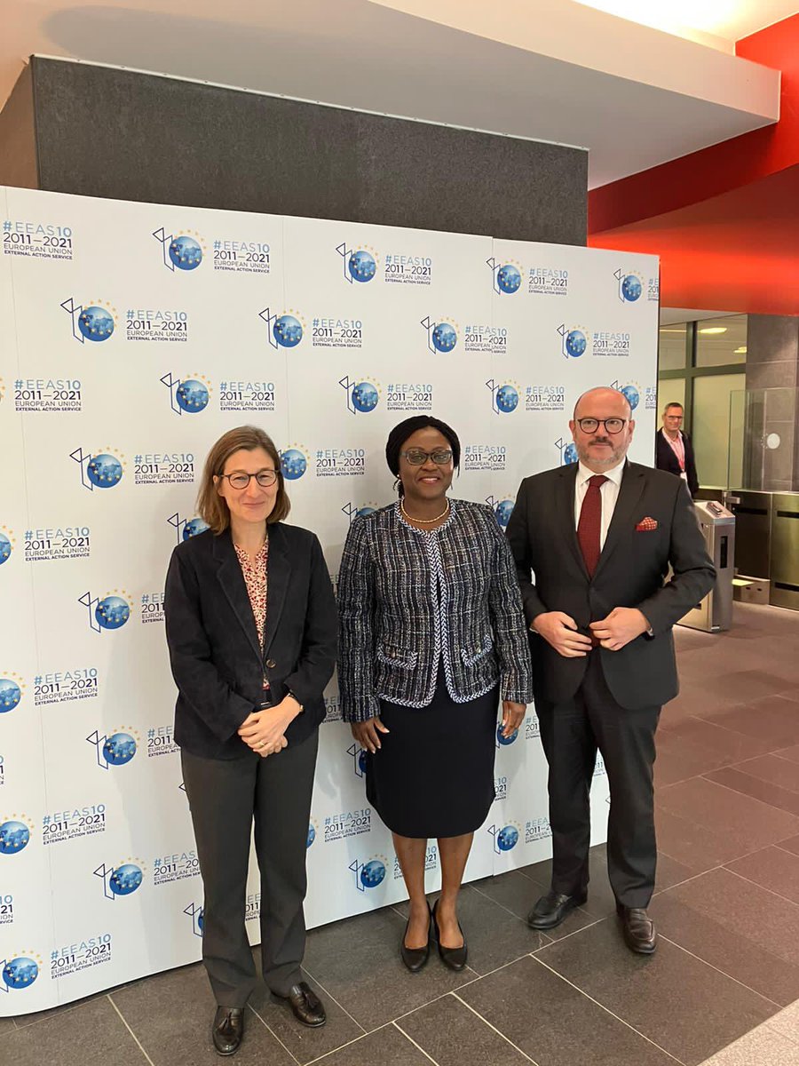 Excellent exchange with @LaranjinhaEU, @quintinEU1 and @eu_eeaas colleagues in #Brussels on strengthened #UN-#EU partnership in support of Africa. @UNDPPA @UNPeacekeeping