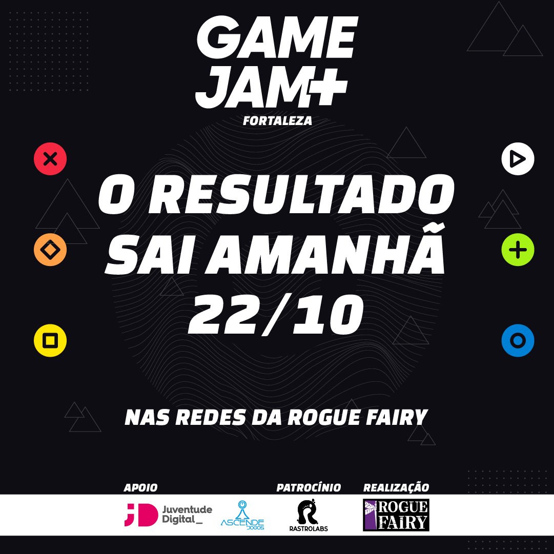 roguefairy's tweet photo. E aí, tudo belezinha?
Amanhã traremos em nossas redes o resultado com os dois jogos melhor avaliados para prosseguirem na @gamejamplus  22/23!
E aí, quem está com a ansiedade a mil?!

#juventudedigital #ascendejogos #rastrolabs

#gamejamplus #beourplus1 #roguefairy https://t.co/lihuzsqu47