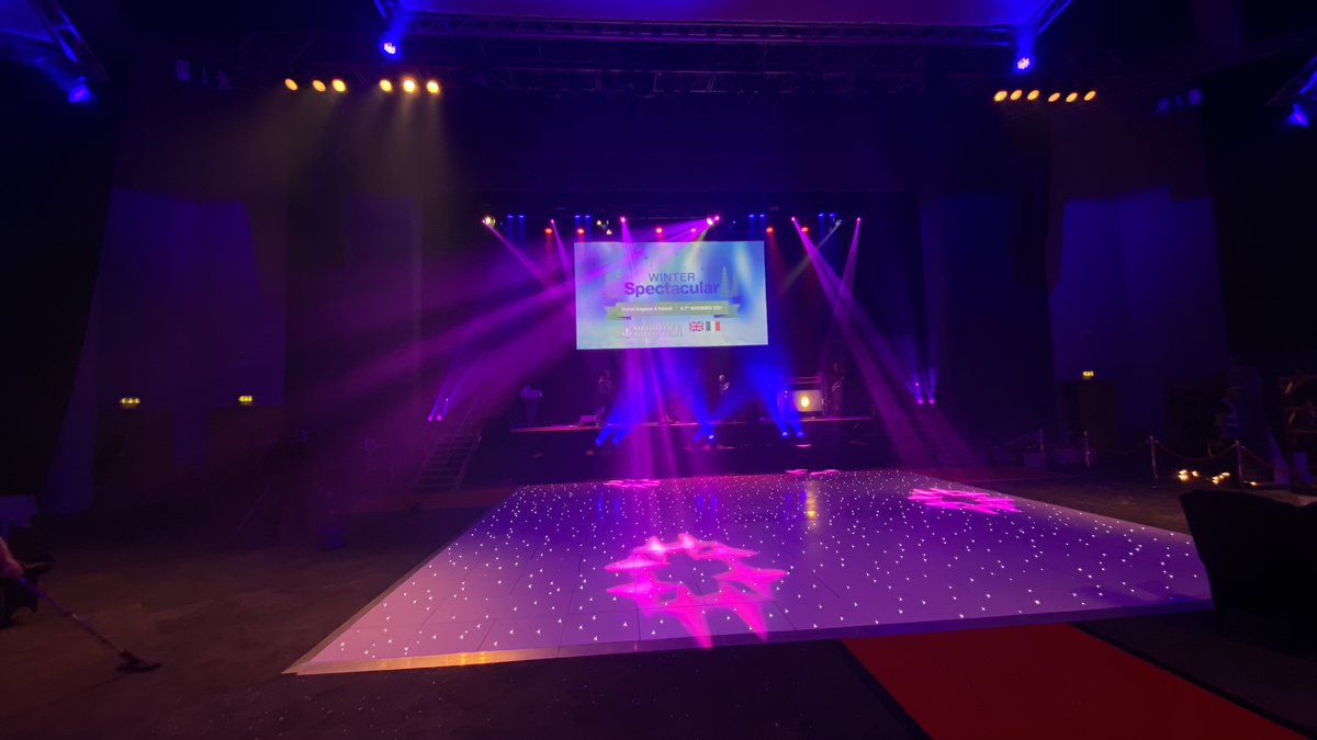 greenclawsent's tweet photo. Is bigger always better? Our 30' x 30' white starlit dance floor at the ICC in Birmingham. This would allow about 225 guests to dance, which is the suggested size for a 450-capacity party! https://t.co/wOXeq9mEF0