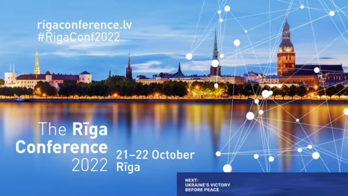 This winter will be extremely difficult for 🇪🇺&🇺🇦. We need to stay united and deepen cooperation in the energy field. For us, it's about survival; for Europe, protecting its sovereignty and core values. My remarks at #RigaConf2022 hosted by @LATO_LV @Latvian_MFA @AizsardzibasMin