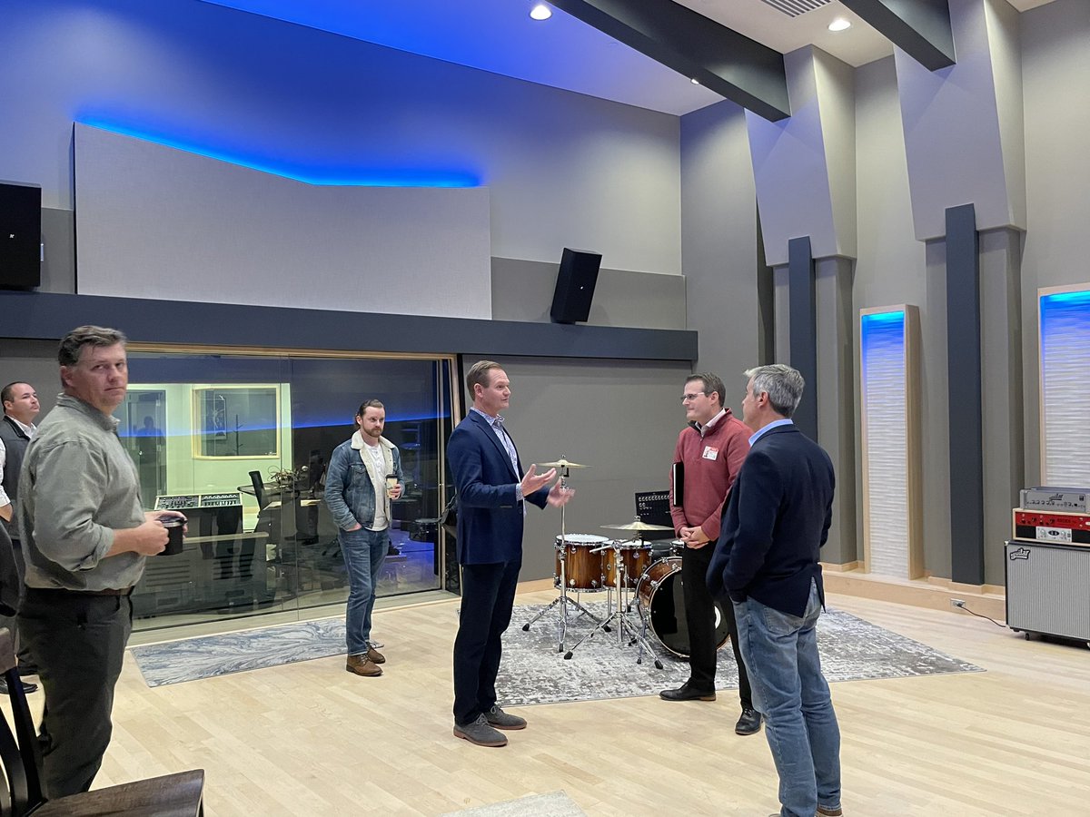 Thank you to the team at @KinglandSystems & Renovo Media Group for a great tour! They have state-of-the art audio and film production facilities — a great investment and attraction for Iowa!