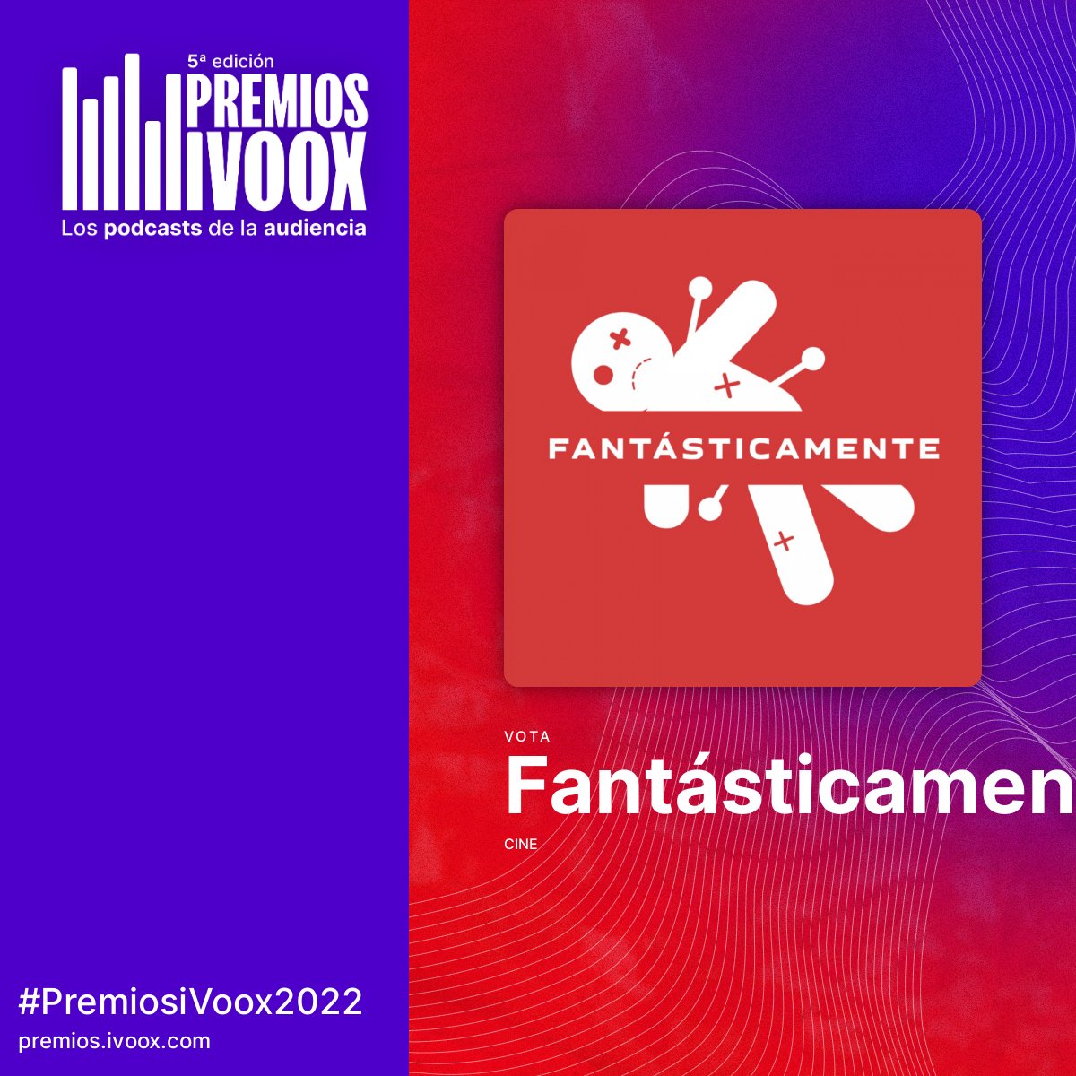 fantasticamen's tweet image. Queda poco tiempo para que se cierren las votaciones al #podcast favorito del público en #ivoox y NECESITAMOS TU VOTO

Vótanos aquí:

es.surveymonkey.com/r/premiosivoox…

Y comparte este enlace en tus RRSS 🙏
Te besaremos hasta dejarte como una pasita

#premiosivoox2022