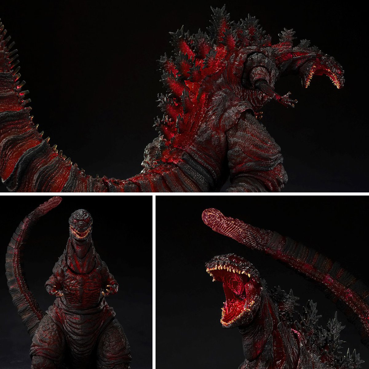 HD look at new S.H.MonsterArts Godzilla (2016) Night Combat Luminescence Ver. Look forward to more information on the 24th!