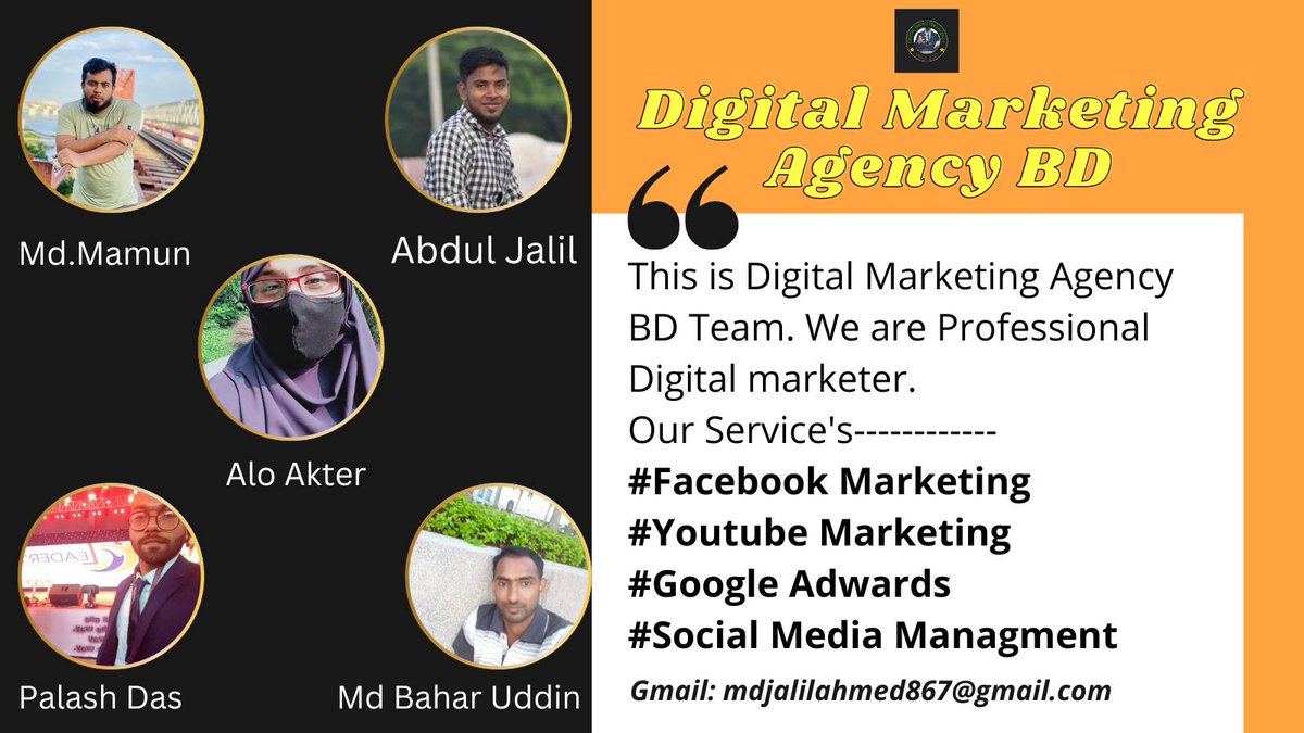 JalilDigital's tweet photo. We help your business increase in Social media platform.
#digitaladvertising #digitalamarketing #facebookads #googleads #youtubeads  #socialmedia #digital #team #business #help #ppc https://t.co/jeVOih6aCq