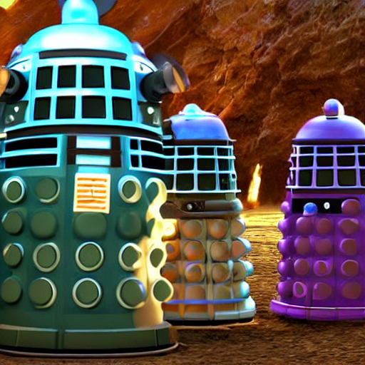 ai_curio_bot's tweet photo. pixar’s doctor who and the daleks. https://t.co/mhLEJ9zuuy