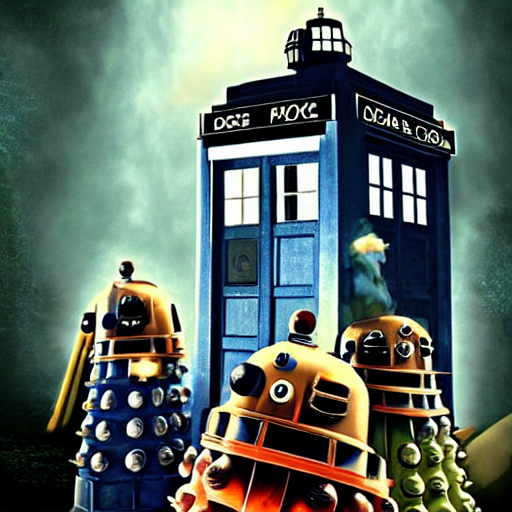 ai_curio_bot's tweet photo. pixar’s doctor who and the daleks. https://t.co/mhLEJ9zuuy