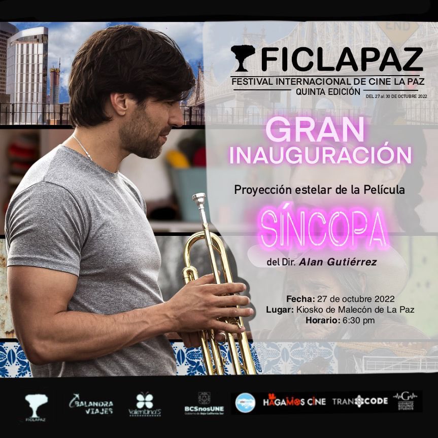 En nuestra gran inauguración este próximo 27 de septiembre, contaremos con la proyección estelar de la película 𝗦𝗜́𝗡𝗖𝗢𝗣𝗔 del 𝗗𝗶𝗿. 𝗔𝗹𝗮𝗻 𝗚𝘂𝘁𝗶𝗲́𝗿𝗿𝗲𝘇.

¡No te lo pierdas! #5taEdición del #FICLAPAZ2022 del 27 al 30 se octubre. 🎬❤️
.
.
.
#FICLAPAZ2022