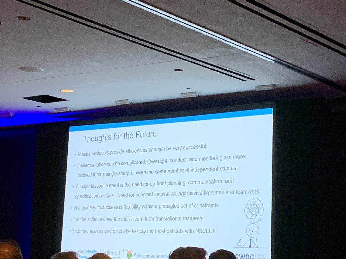 Congratulations to the @LungMAP team for 10 years of dedication and success. Teamwork and commitment to patients is the key. Excellent talk by @DrRoyHerbstYale at SWOG. It takes a village. @drgandara @JPatelMD Mary Redman, Vali Papadimitrakopoulou and so many others. #SWOG #LCSM