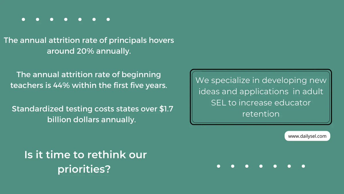 dailySEL_'s tweet photo. More to spur your thinking about retaining our principals. Another insightful quick read: https://t.co/af1hr5jPIO    
#DailySEL #educatorretention #schoolleaders @randybw15 @princoach81 https://t.co/7HYF22eDrF