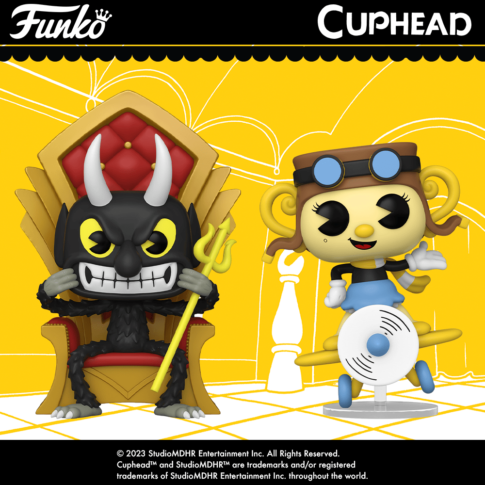 Coming soon: The latest POP! figures of your favourite Cuphead characters. Devil in a chair, Aeroplane Chalice and Chef Saltbaker with CHASE! Be the first to know when they’re in stock: bit.ly/FunkoComingSoon