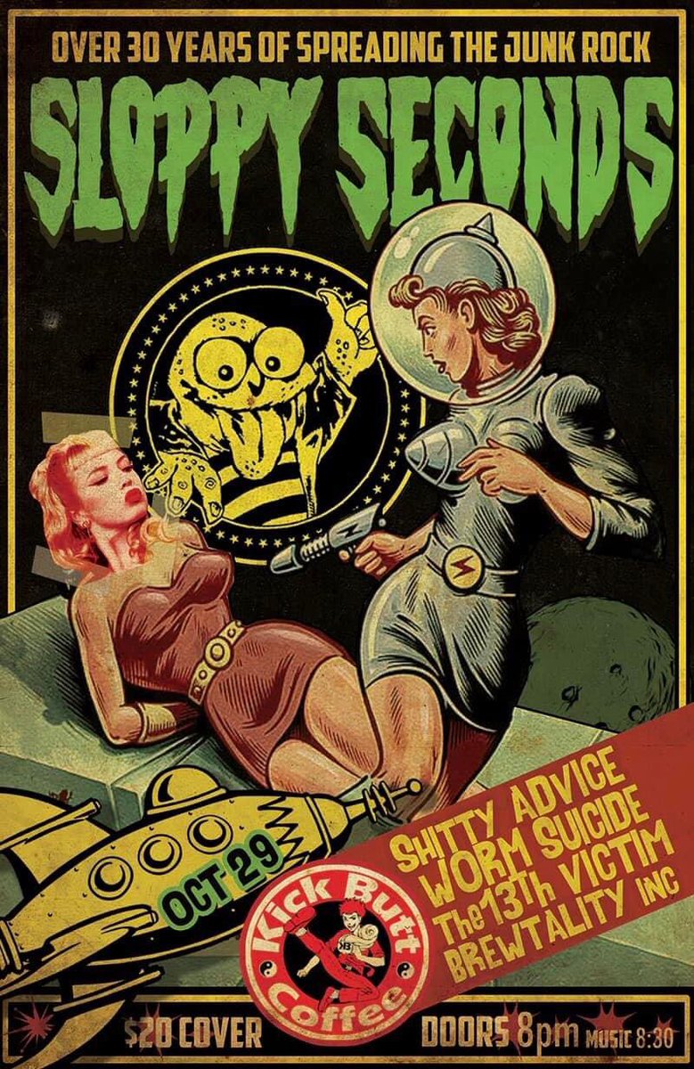 WormSuicideTX's tweet photo. Hot 🔥🔥 
11x17 glossy poster prints on heavy stock - for the show Oct 29 with Sloppy Seconds - Shitty Advice - The 13thvictim - Brewtality, Inc. 💥 limited to 50 available @KickButtCoffee on show night. 
Get there early this show may reach capacity https://t.co/35wIht9h4X