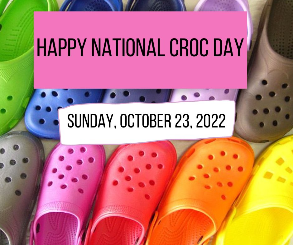sinclairclarion's tweet photo. 🎉It's National croc day🎉

#SinclairCollege #nationalcrocday #sinclairclarion #crocs https://t.co/7qlVNjl1fn